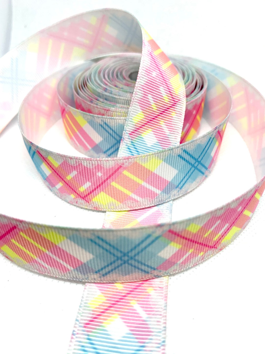Pastel Ribbon Pattern Pastel Pattern 25mm Grosgrain Ribbon 1 Yard - Etsy