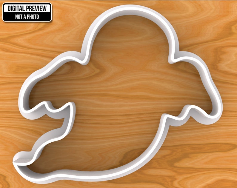 Ghost Cookie Cutter Selectable Sizes Sharp Edge Upgrade Etsy