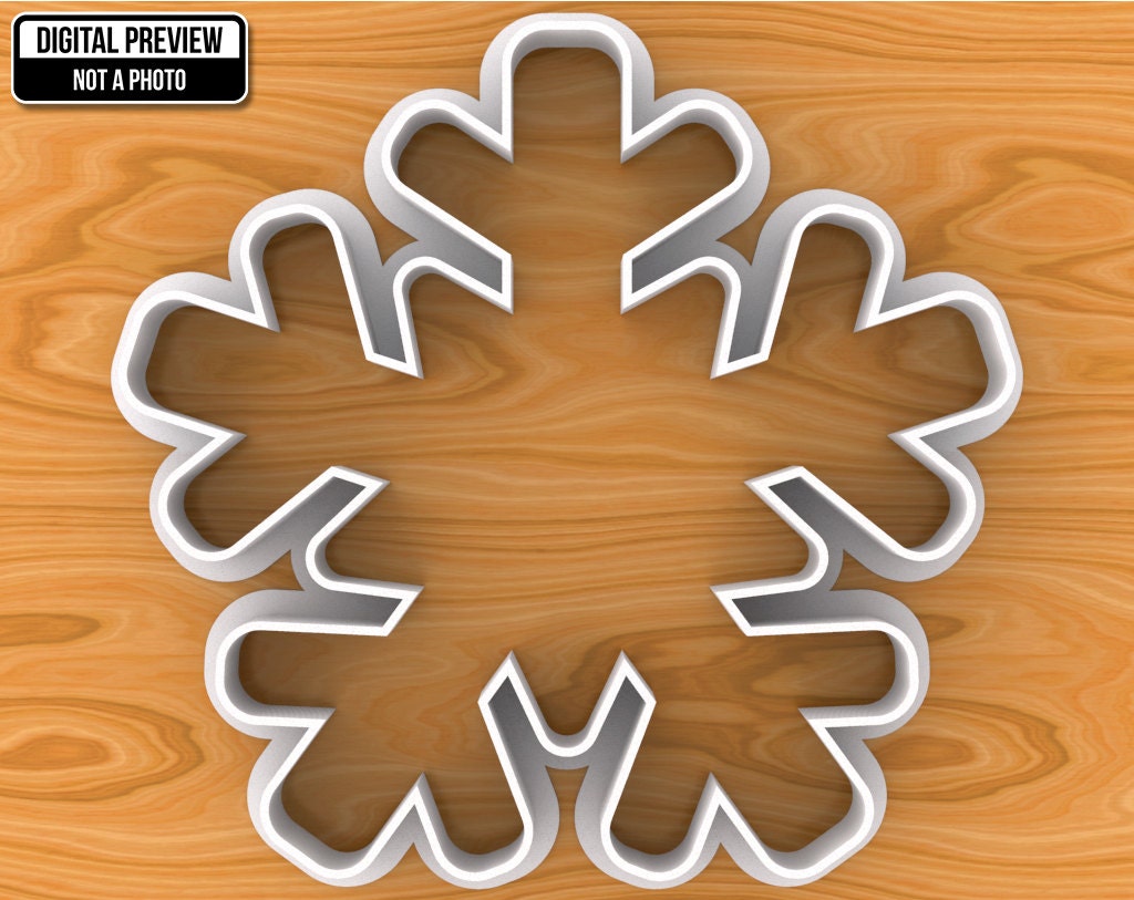 Home & Hobby Snowflake Cookie Cutter Selectable sizes Sharp Edge Upgrade Available SKU1471 Food