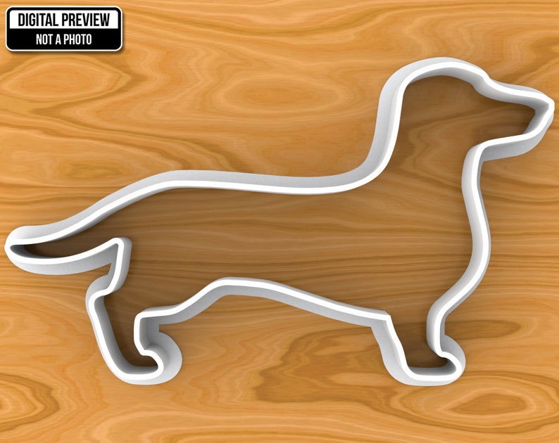 Smooth Dachshund Dog Treat Cookie Cutter Selectable Sizes Etsy