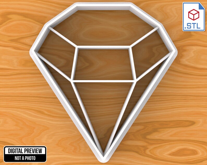 Diamond Cookie Cutter Selectable sizes SKU1057 Etsy