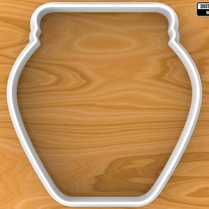 Honey Jar Cookie Cutter, Selectable sizes, Sharp Edge Upgrade Available SKU1489