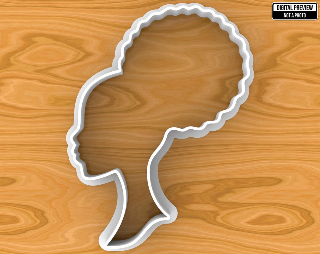 Afro Barbie Girl Cookie Cutter, Selectable Sizes, Sharp Edge Upgrade Available SKU1519 - Etsy