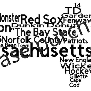 Massachusetts decal SVG