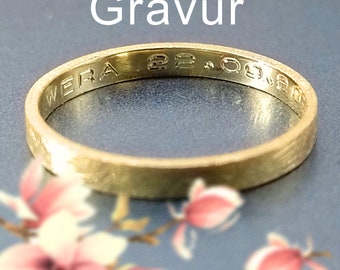 Individual engraving for your gold ring