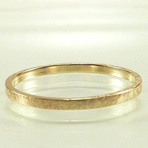 Gold ring basic yellow gold 585, insert ring, insert ring,