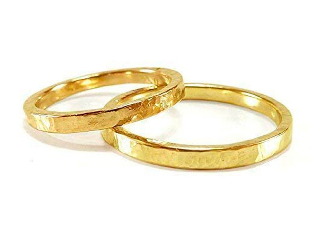 Wedding Ring Set Yellow Gold for Him and Her Wedding Rings, Wedding Rings, Wedding Rings