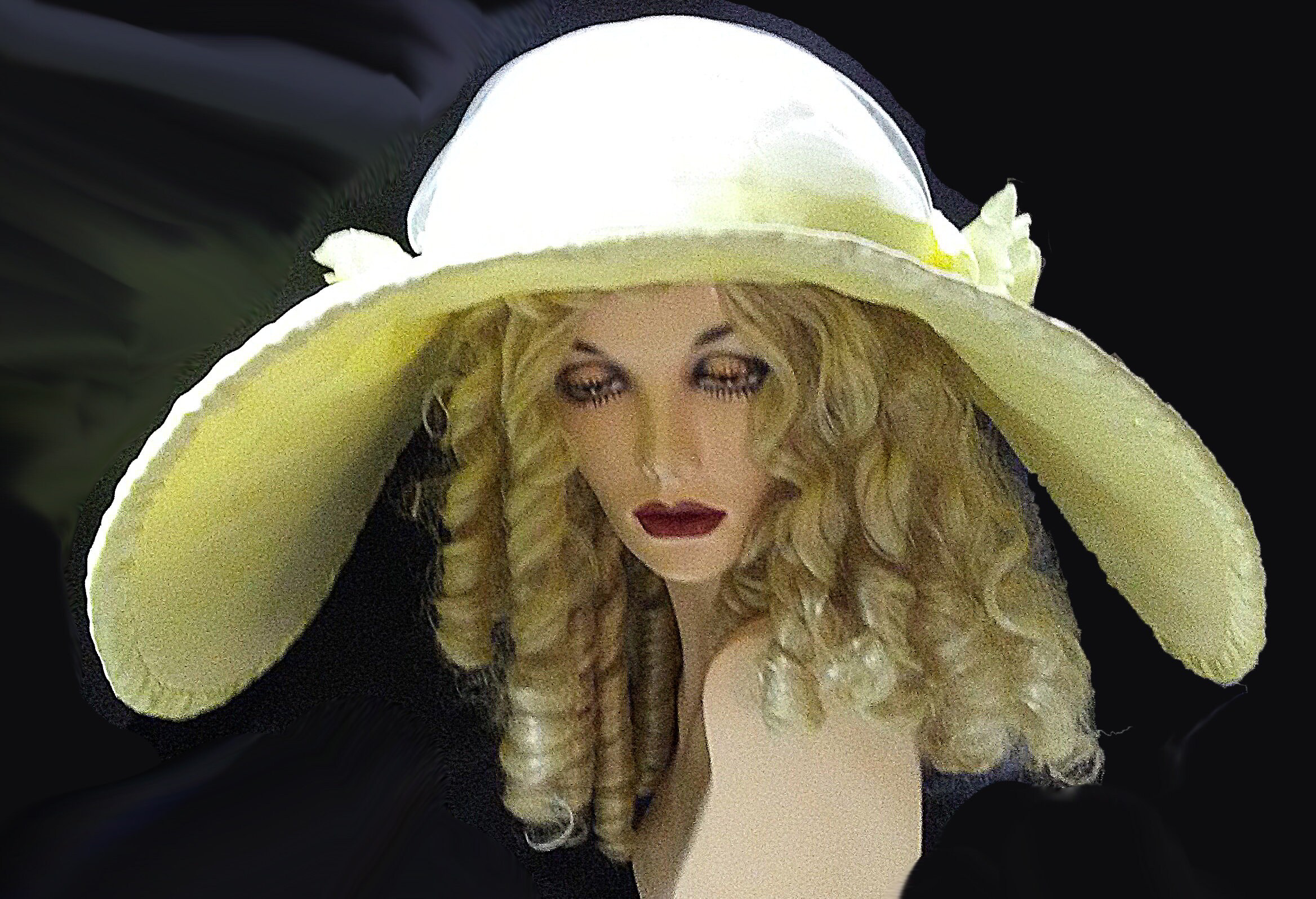 Style Oversized Yellow Picture Hat - Etsy