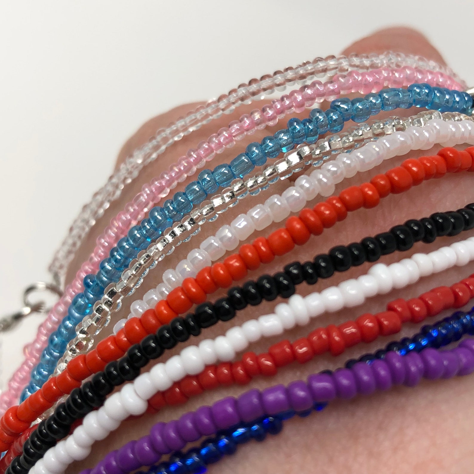 Beaded anklets stackable anklets cute ankle bracelets mix Etsy