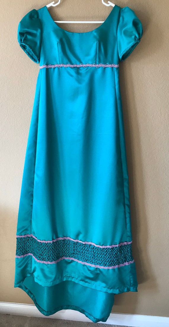 ladies teal dress
