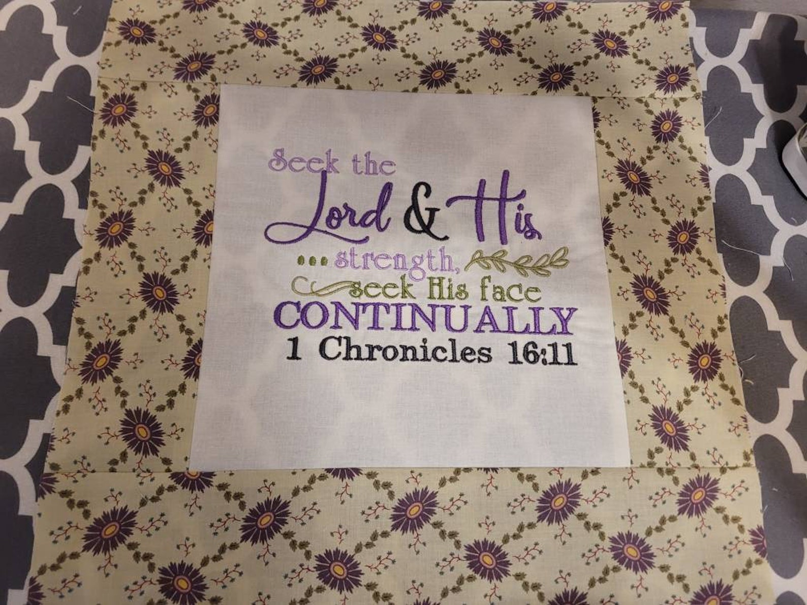 Embroidered Scripture Block....bible Verse, Quilts, Pillows, God's Word ...