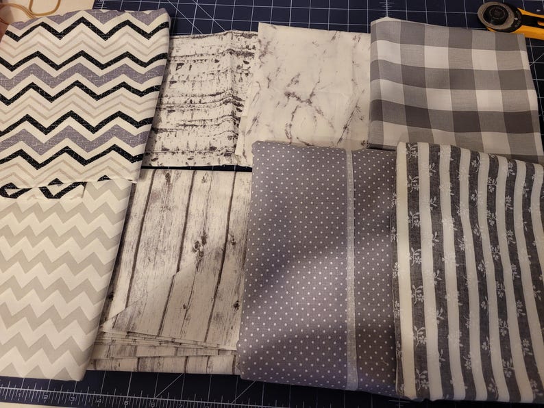 Gray & white Kitchen Neck Towel/cooking scarf aka Kitchen Boa, cooking, cleaning, spills, potholder, dish towel, assorted image 5
