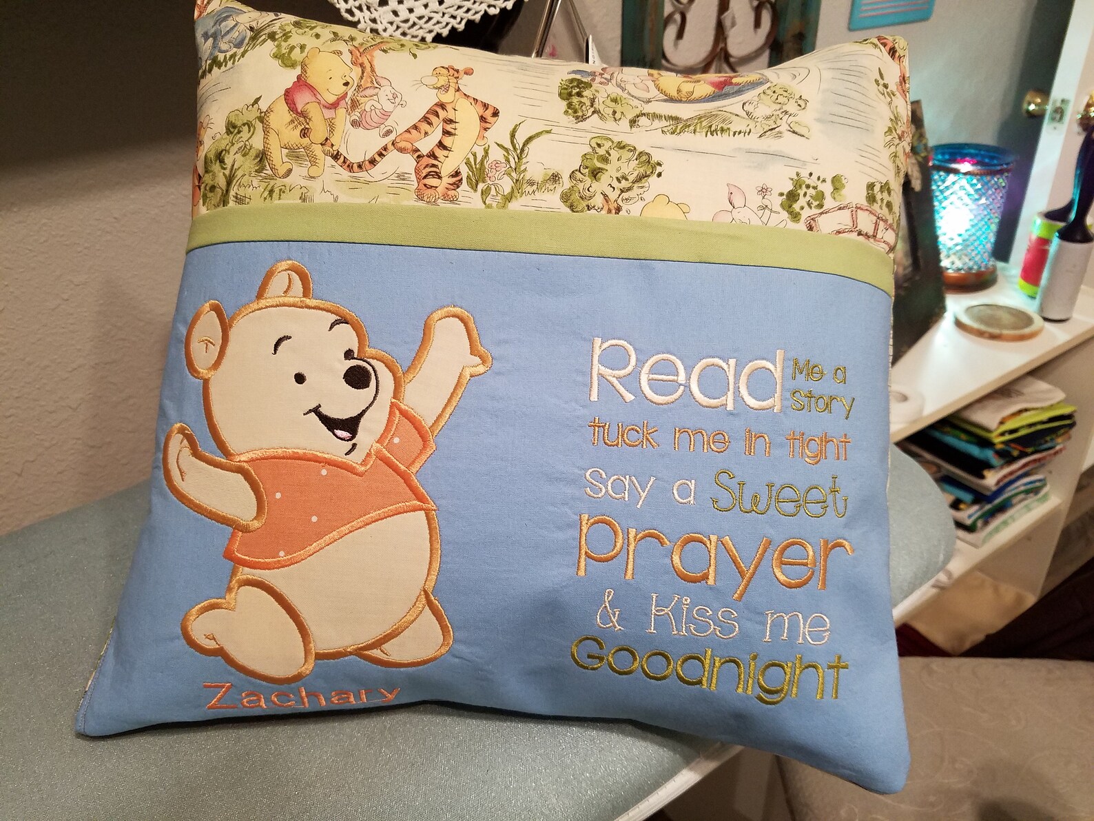 Winnie the Pooh BOOK POCKET Pillow reading Pillow Children Etsy