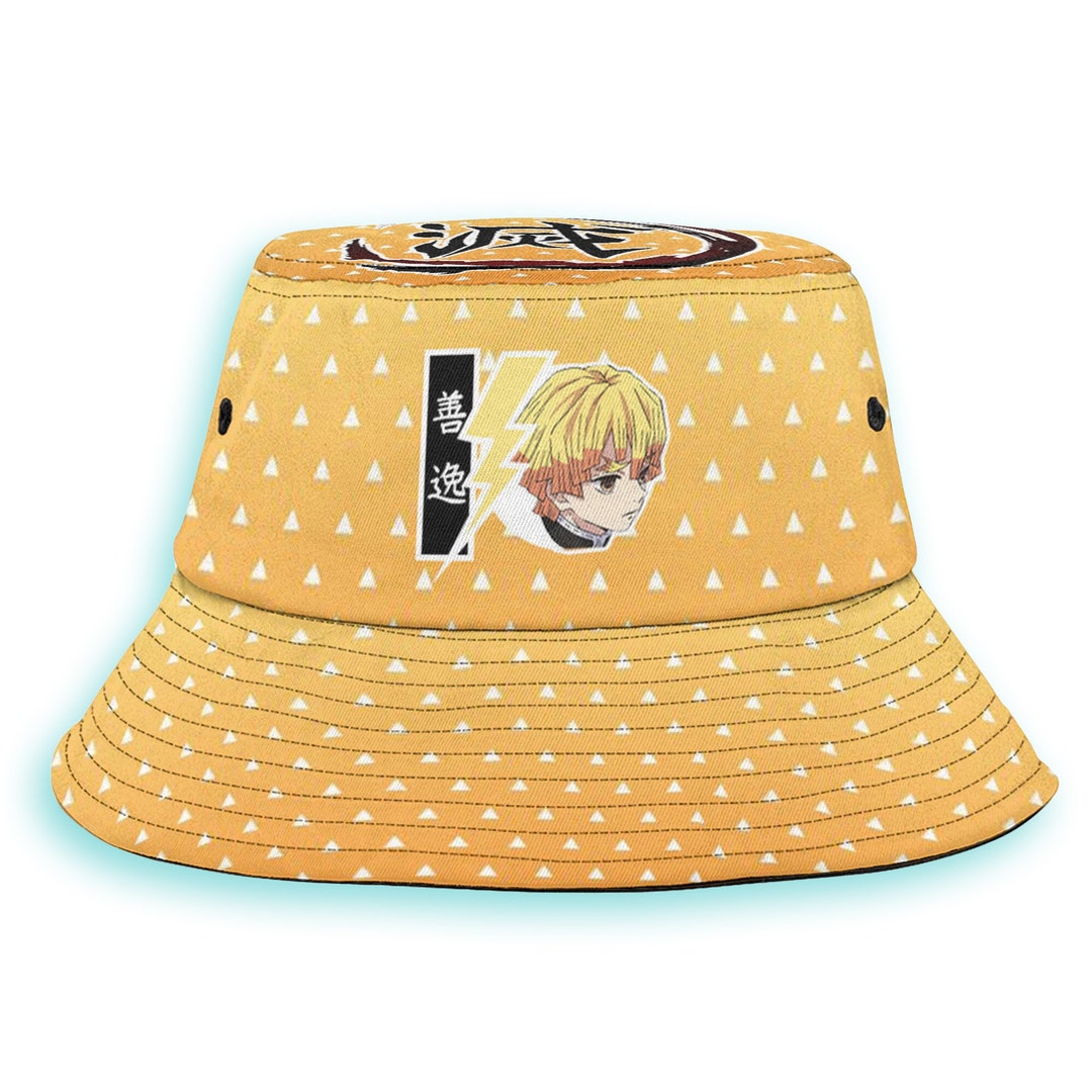 Zenitsu Agatsuma Anime Bucket Hat Etsy