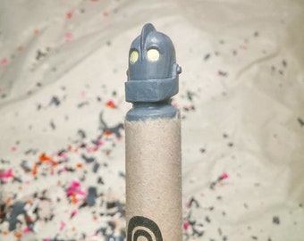 Iron Giant Crayon Carving