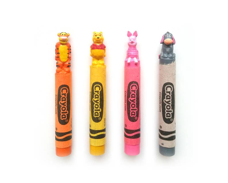 Winnie the Pooh Carved Crayon Print