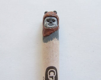 Ewok Star Wars Crayon Carving