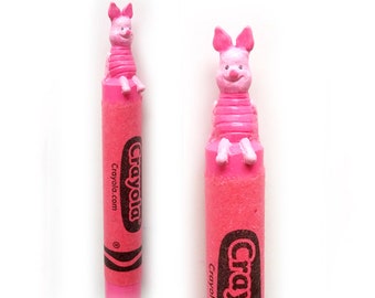 Piglet Winnie the Pooh Crayon Carving