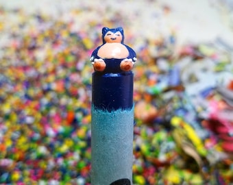 Snorlax Pokemon Crayon Carving