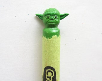 Yoda Star Wars Crayon Carving