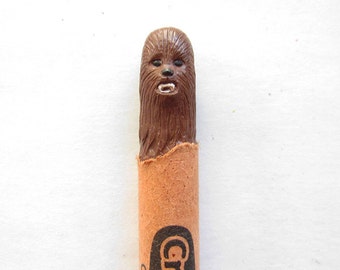 Chewbacca Star Wars Crayon Carving