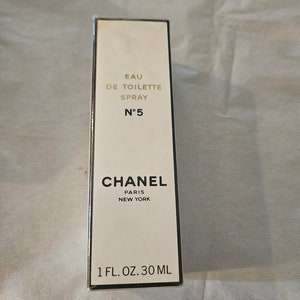Vintage CHANEL NO 5 Eau De Toilette Spray SEALED 1 fl iz 30 ml