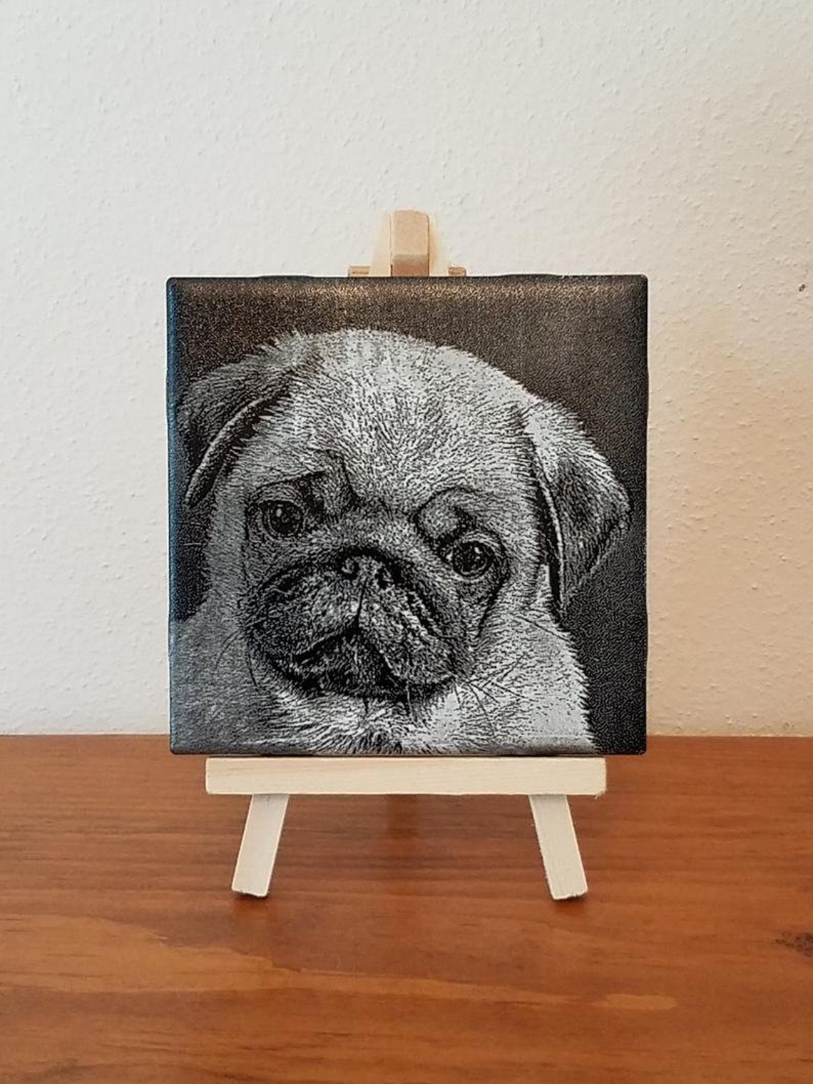 Laser Engraved Dog Coaster Etsy