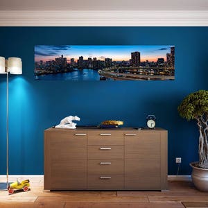 City Skyline Wall Art Sticker Vinyl Decal Custom Home Decor