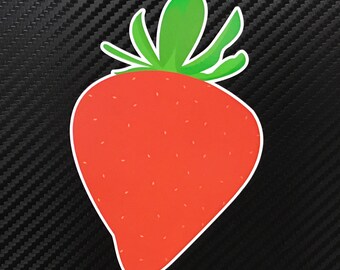 Strawberry Vinyl Sticker Decal Custom