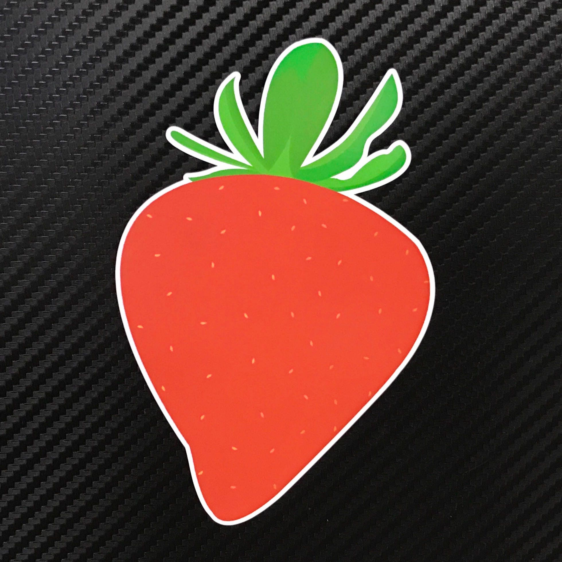 Strawberry Vinyl Sticker Decal Custom - Etsy