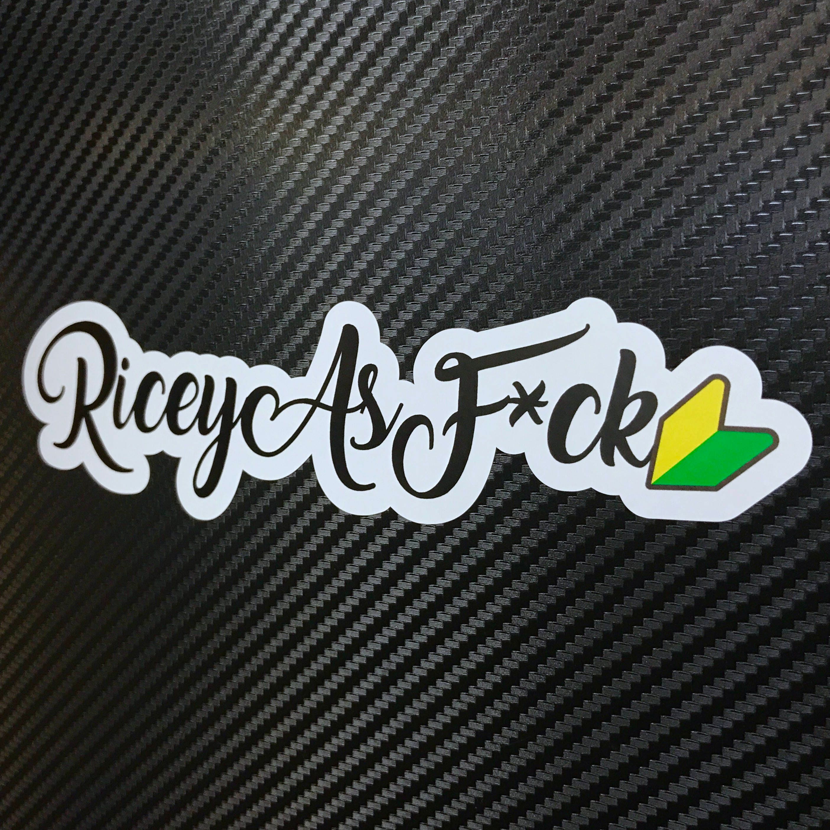 Ricey as Fck Vinyl Sticker Decal Custom Ricer - Etsy