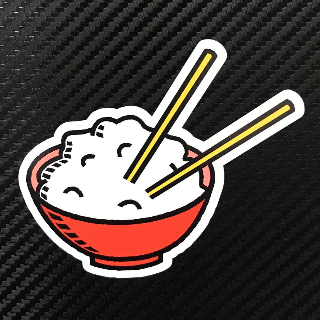 Rice Bowl Vinyl Sticker Decal Custom Ricer - Etsy