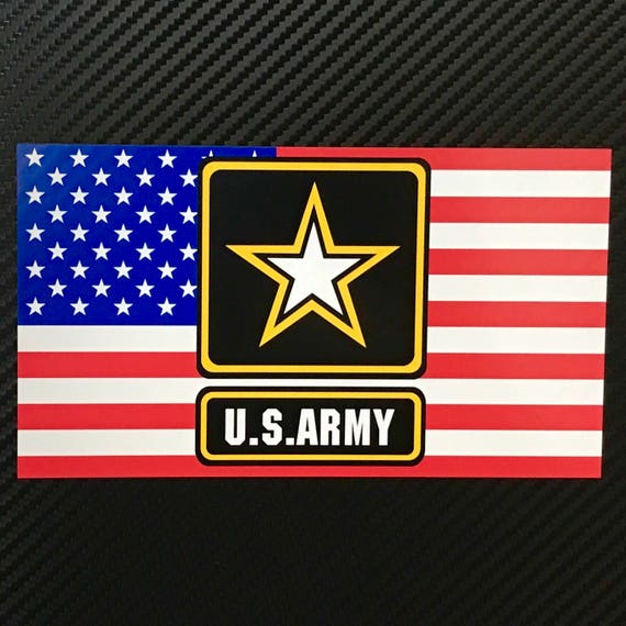 US ARMY American Flag Vinyl Sticker Decal Custom | Etsy