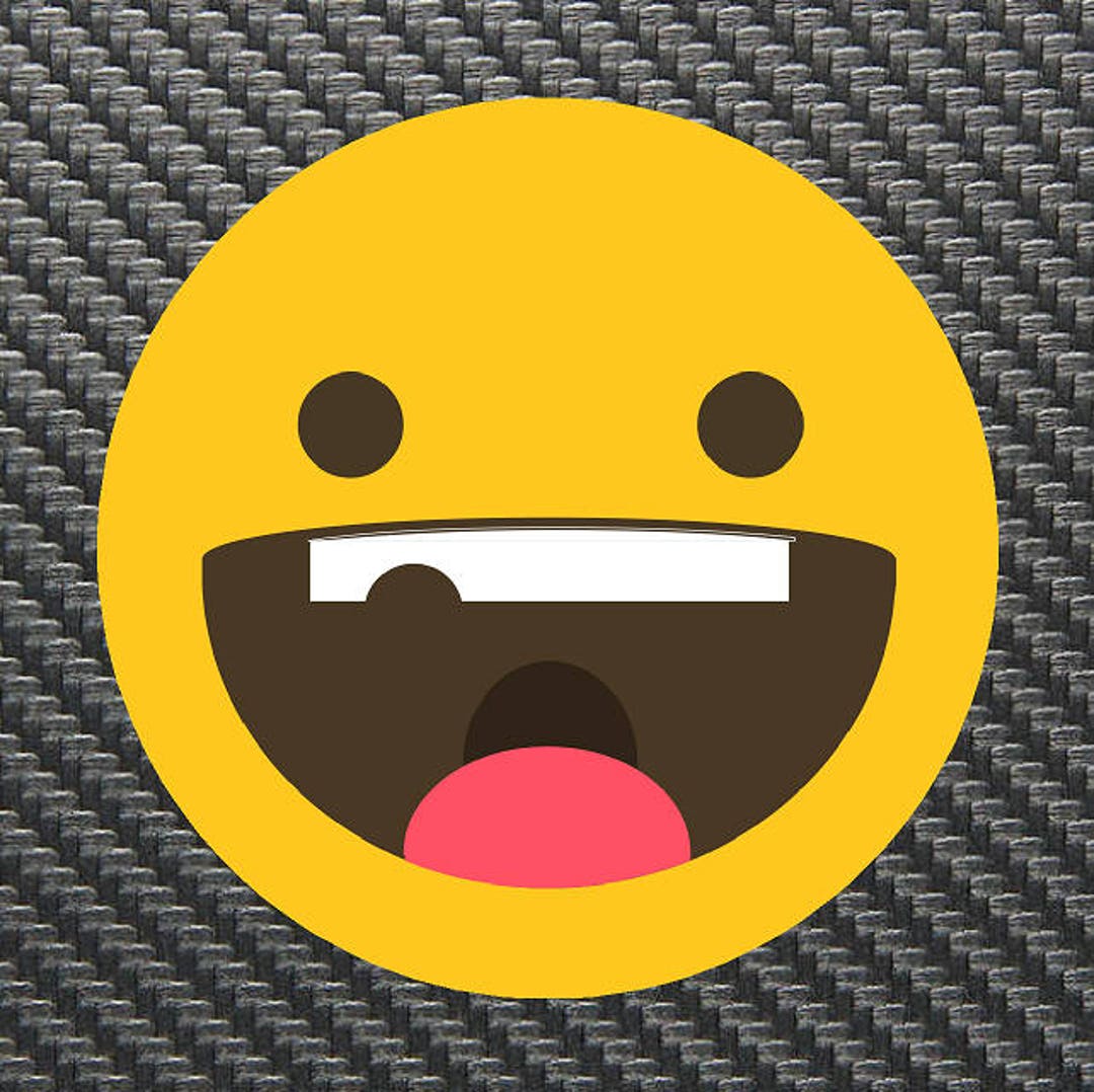 frill mode kæde Smiley Face Emoji Vinyl Sticker Decal Custom - Etsy