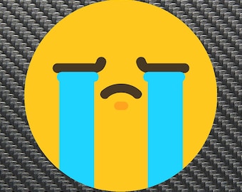 Crying Emoji Vinyl Sticker Decal Custom