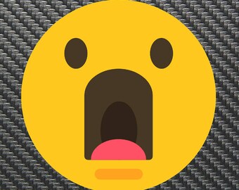OMG Emoji Vinyl Sticker Decal Custom