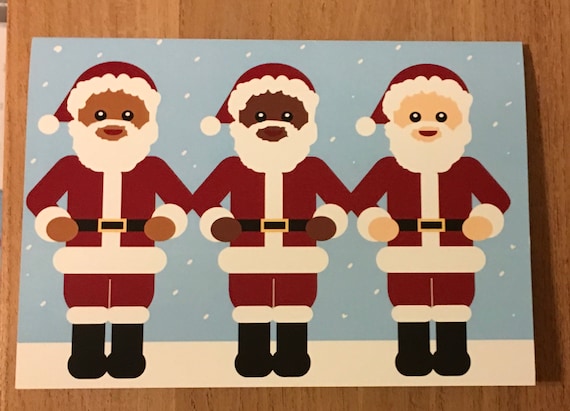 Jolly Santas card