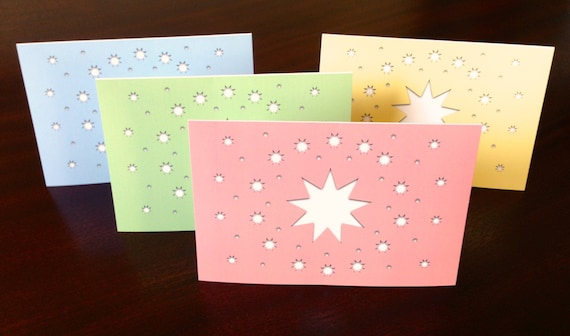 Star Note Cards, Colors