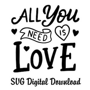Tout ce dont vous avez besoin, c&#39;est de l&#39;amour SVG