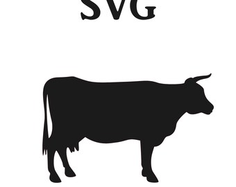 Download Cow Silhouette Svg Etsy