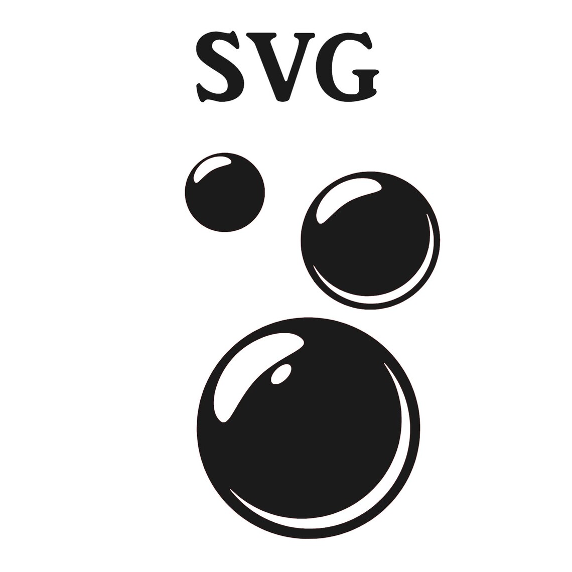 Bubbles SVG File SVG Files for Cricut Svg Files for Etsy