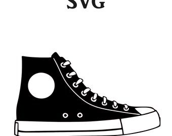Shoe SVG file, SVG, SVG files for Cricut, Svg files for Silhouette, Digital Download, Svg Design, Cricut files, sneaker design