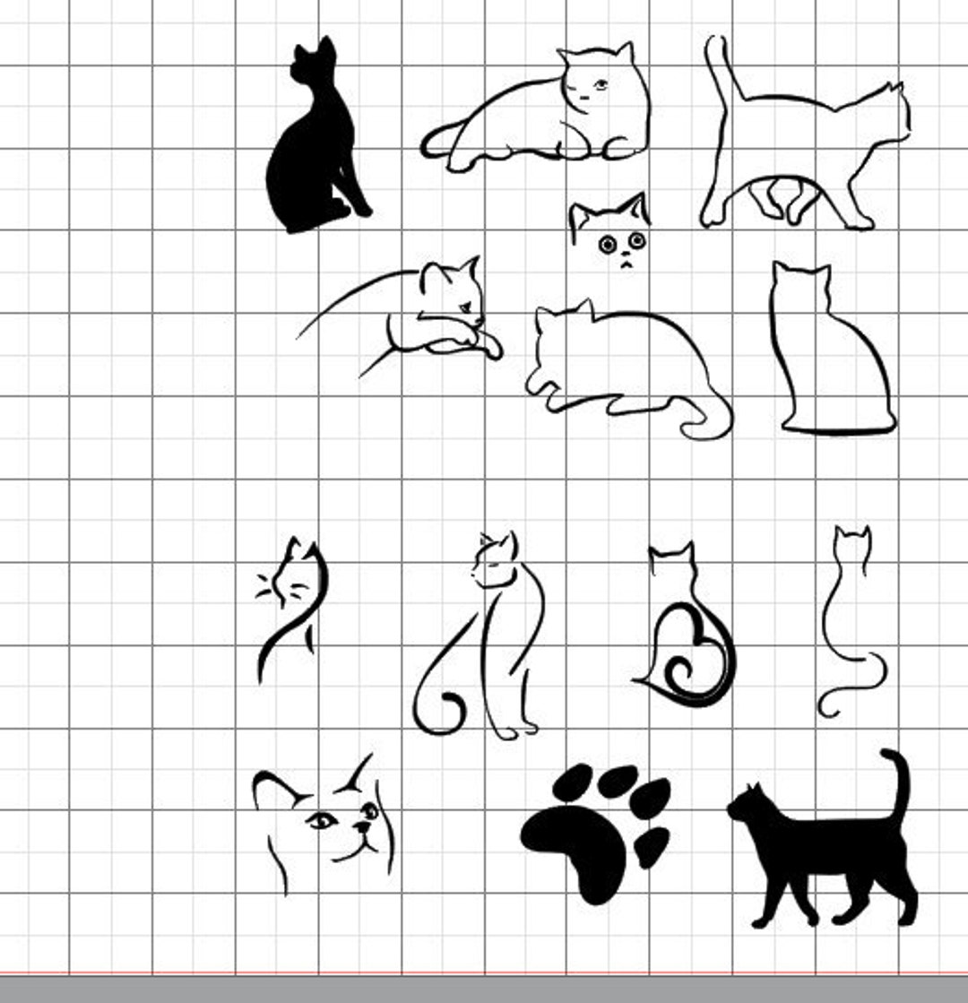 Cat Bundle SVG - Etsy