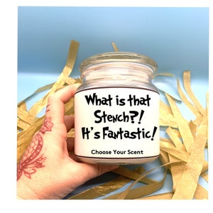 What&#39;s That Stench Candle, Grinchmas Candle, Christmas Quote Candle, Funny Christmas, Vegan Candle, Cruelty Free Candle, Pure Soy Wax Candle