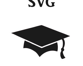 Examenskapsmössa SVG-fil, Cricut Silhouette Cut-fil (digital nedladdning)