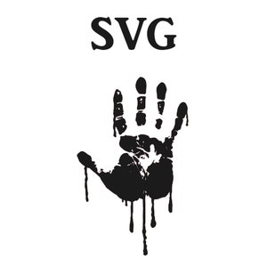 Blutige Hand SVG-Datei, SVG-Dateien für Cricut, SVG-Dateien für Silhouette, digitaler Download, svg Design, Cricut-Dateien, blutige Hand svg, halloween