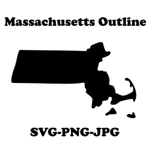 Massachusetts Svg, Massachusetts, Massachusetts Outline Svg, Massachusetts State Svg, State Svg, Silhouette Svg, Png, Massachusetts Clipart