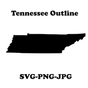 Tennessee Svg, Tennessee, Tennessee omtrek Svg, Tennessee State Svg, staat Svg, silhouet Svg, Jpeg, jpg, Tennessee Clipart