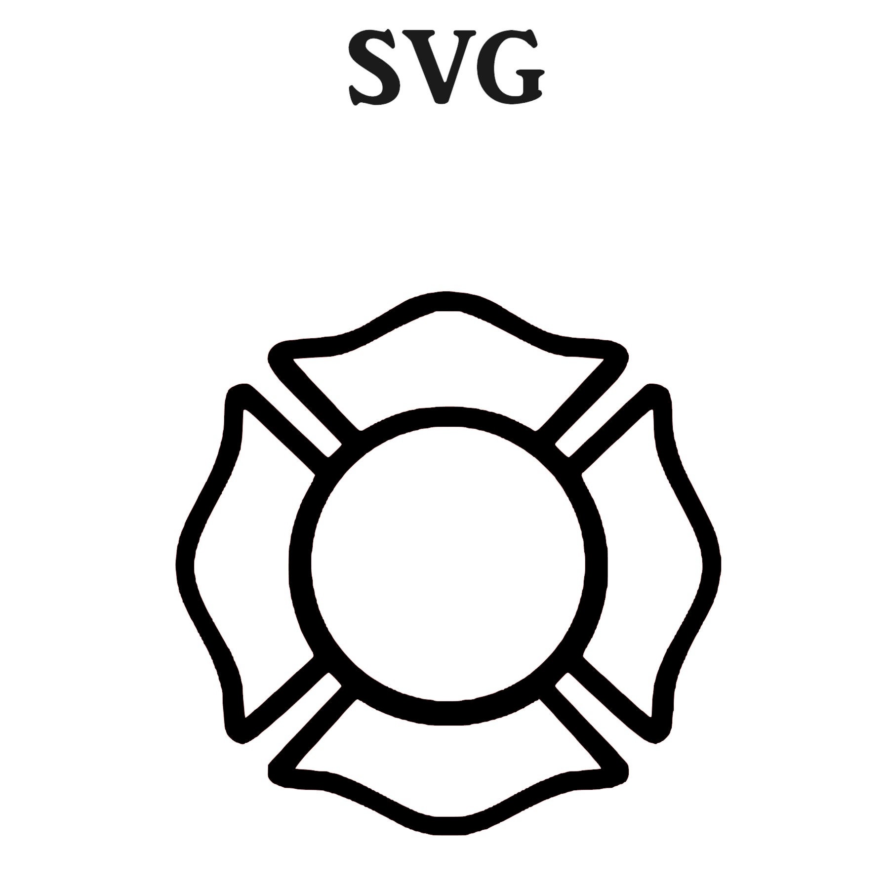 Maltese Cross Fire Stencil - Etsy