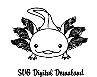 Axolotl, Axolotl Cricut, Cartoon Axolotl, Axolotl SVG, Svg Files For Cricut, Funny Svg, Silhouette Svg, Glowforge Svg, Easter Svg